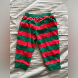 Red and Green Fleece Pants